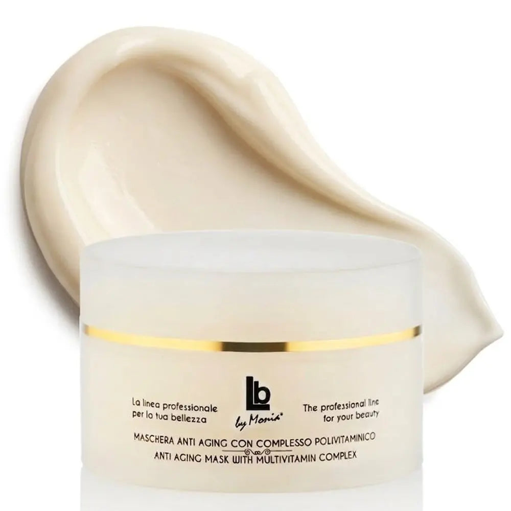 Maschera Viso Anti-Età con Complesso Polivitaminico 250 ml LB BY MONIA