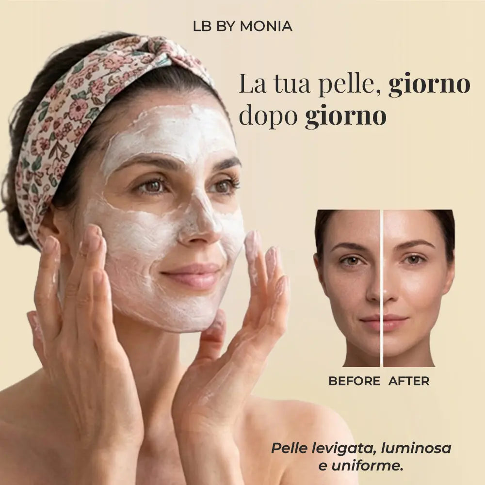 Maschera Viso Anti-Età con Complesso Polivitaminico 250 ml LB BY MONIA