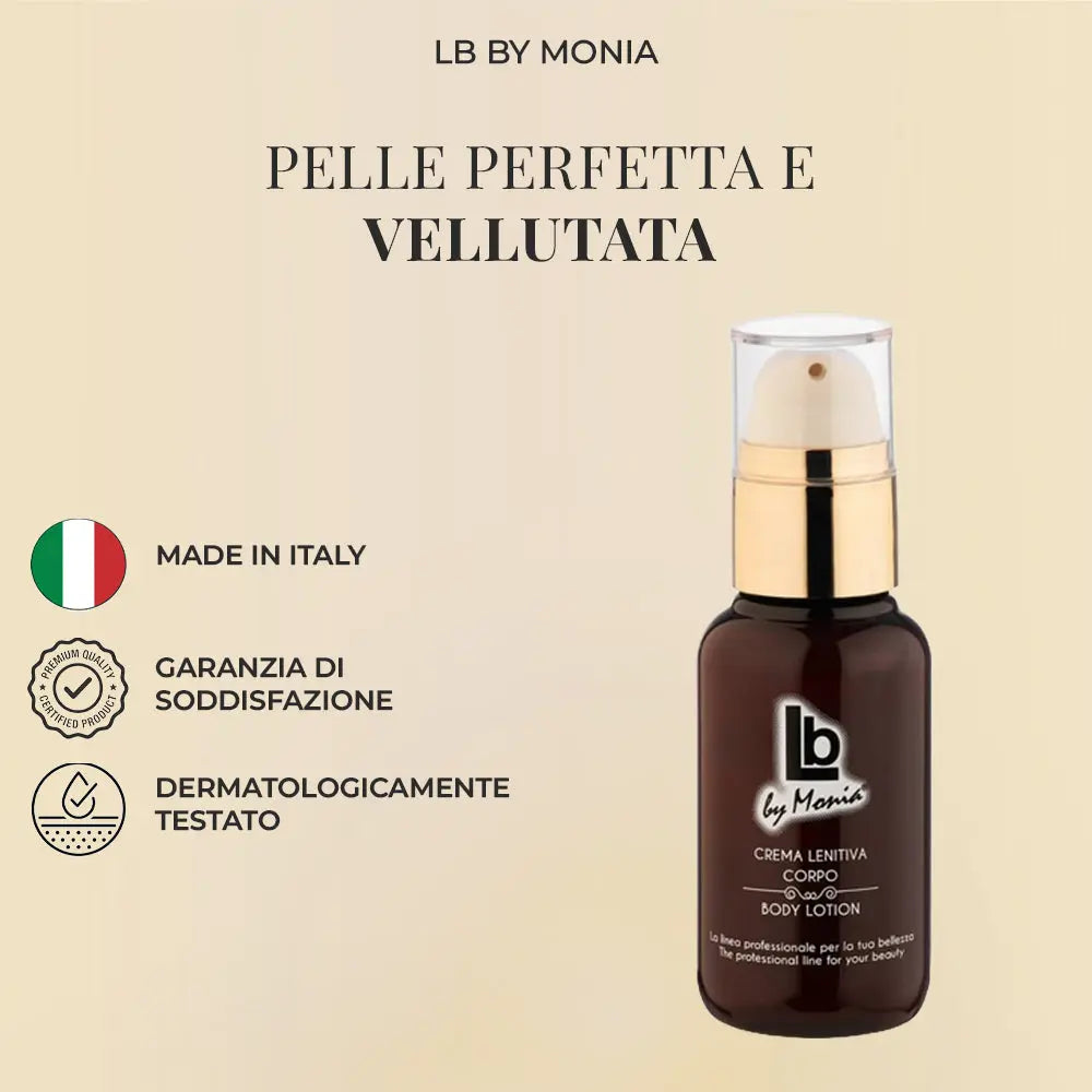 Lozione corpo lenitiva dopo sole per prurito e rossore 100ml LB BY MONIA